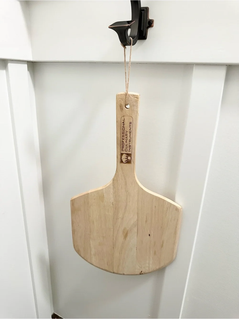 Wooden Pizza Peel by Professional Culinary Instruments Natural 16” long 9” Wide